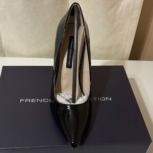 French Connection Glossy Black Heels